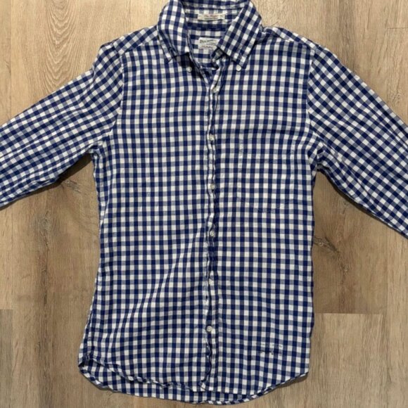 GANT Rugger The Hugger Slim Fit Gingham Oxford Shirt - $45 - Picture 2 of 5